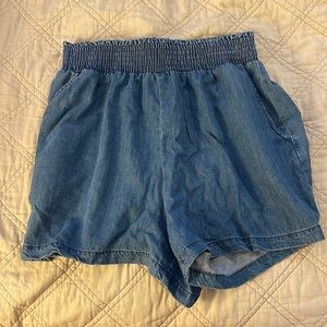 Womens blue jean shorts